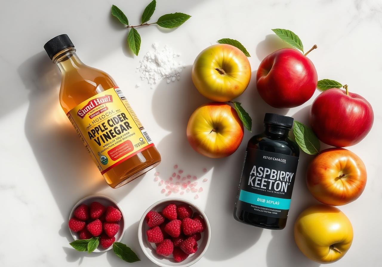 Lyvaris Keto natural ingredients: apple cider vinegar, BHB salts, raspberry ketones